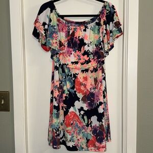 Flowy off shoulder dress